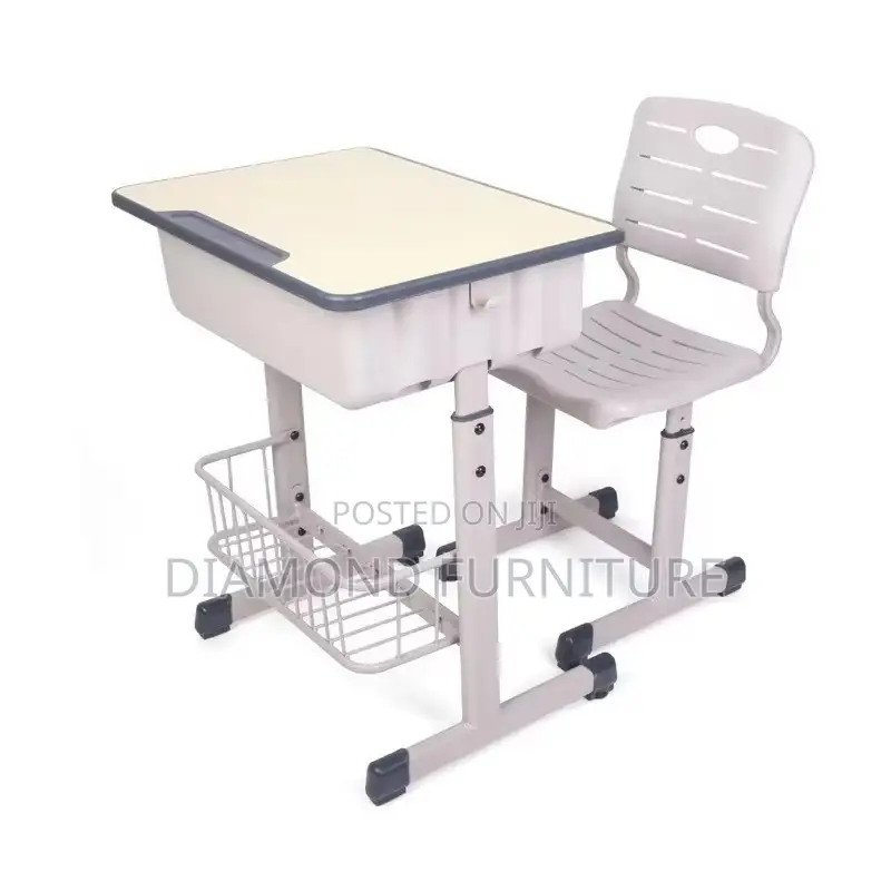 Kids Furniture; Height Adjustable Kids Desk Chair Set