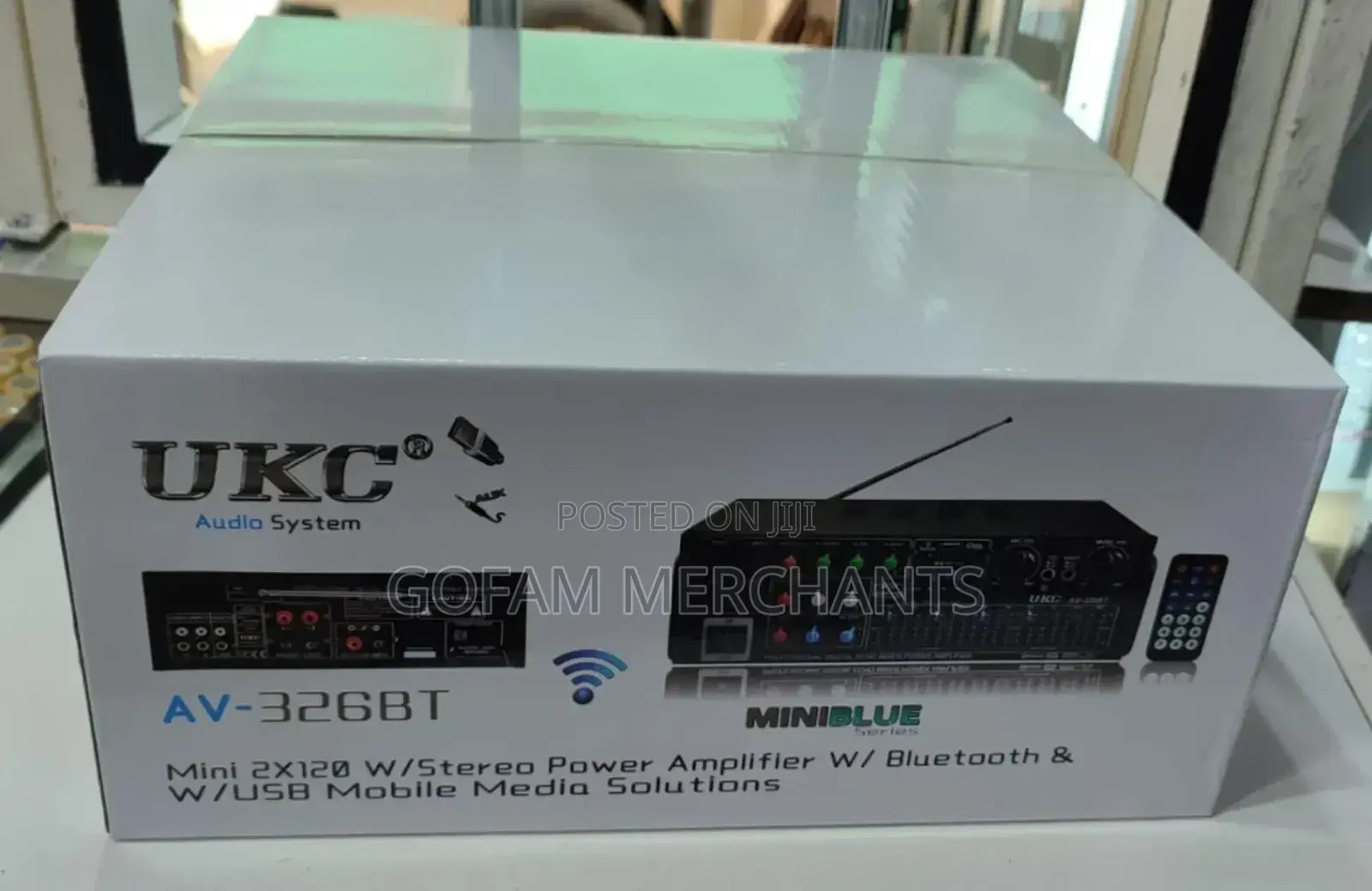 Ukc Audio System Av-326bt Stereo Power Amplifier