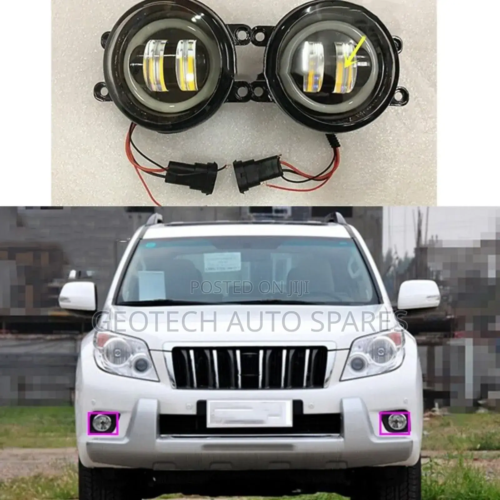 Toyota Prado Fj 150 Three Coloured Led Foglights