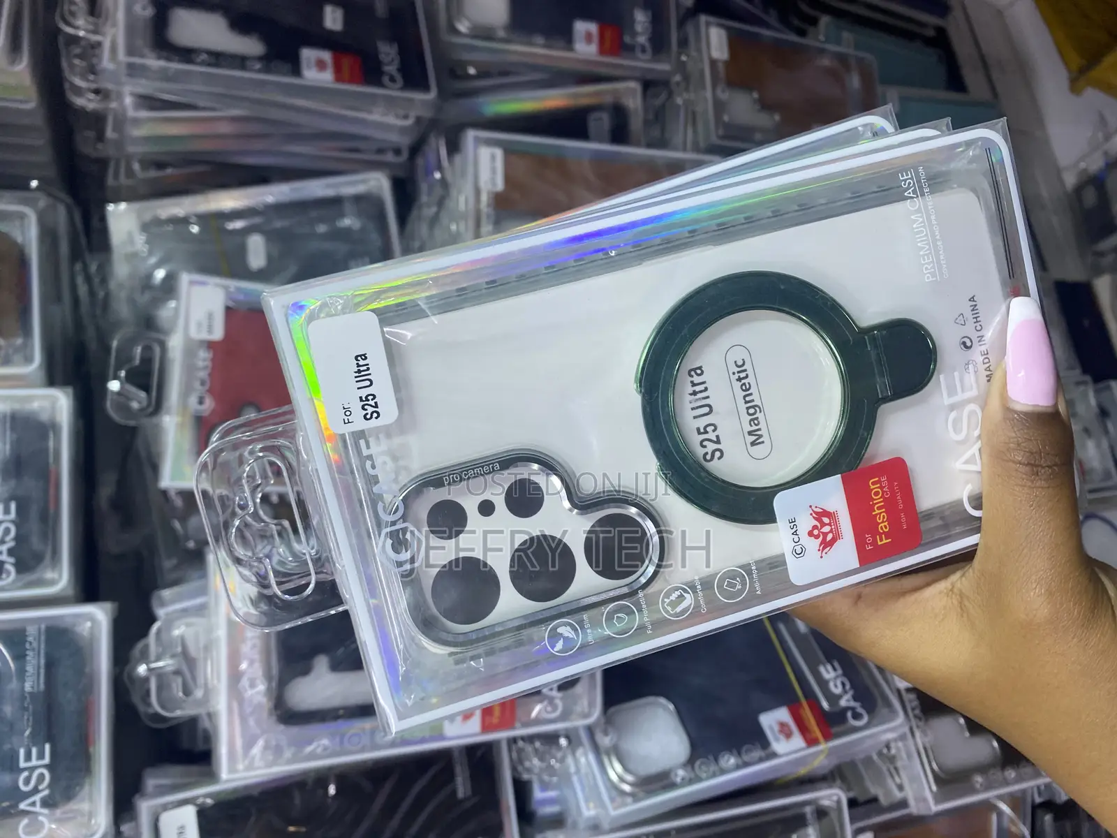 Orras Clear Magnetic Stand Case for Samsung Galaxy S25 Ultra