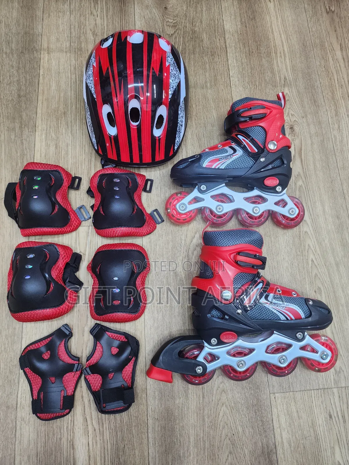 Full Set Adjustable Roller Skates Shoes For Kids