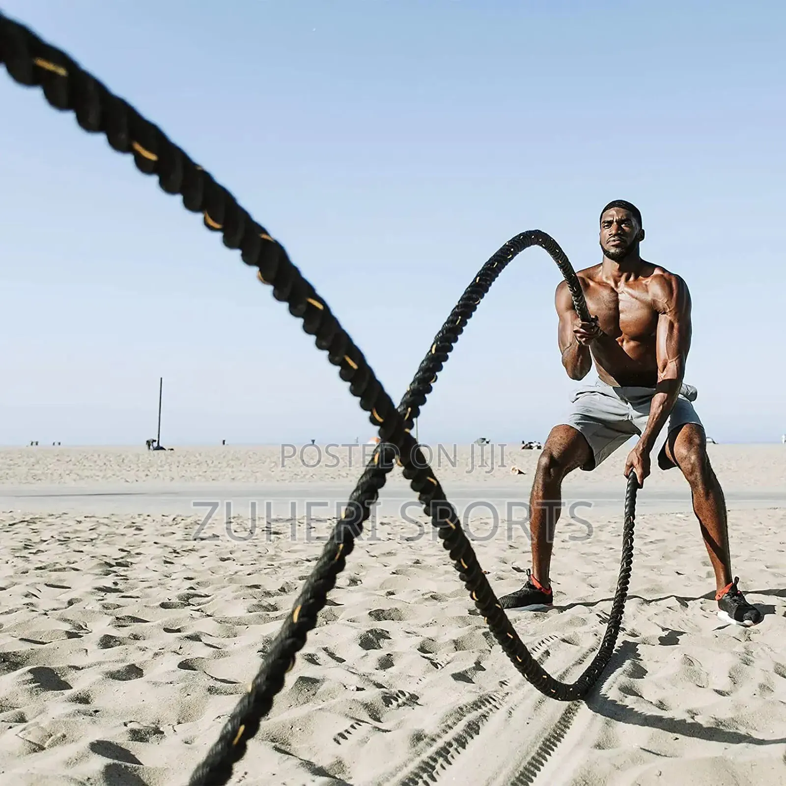 Battle Ropes, Heavy Duty Tug of War Rope, Strength Training