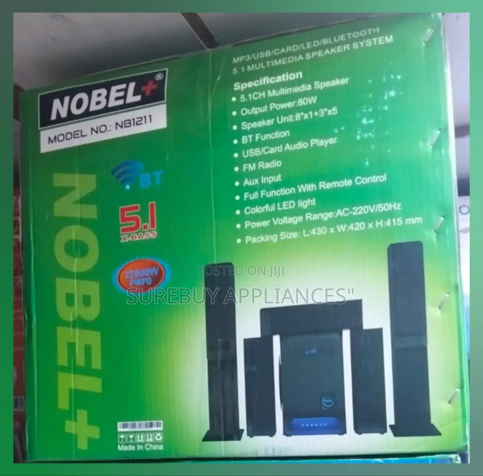 Nobel Subwoofer Speaker-Nobel 1211
