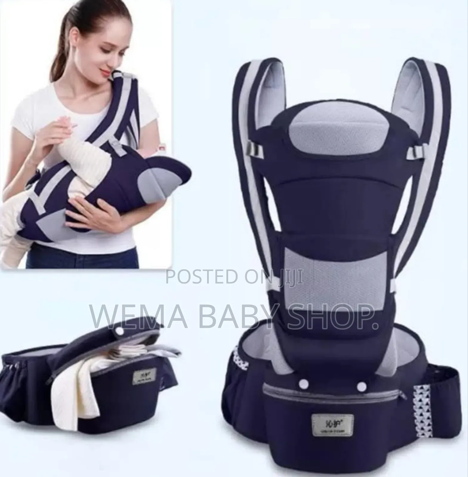 3 in 1 Ergonomic Baby Carrier With a Hip Seat