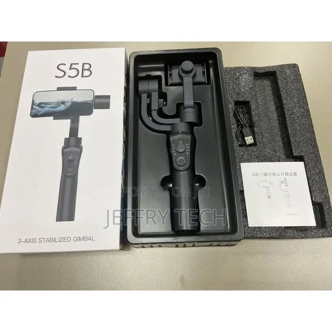 S5b 3 Axis Holder Handheld Stabilizer Action Camera Gimbal Anti Shake