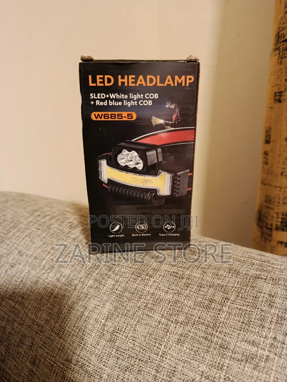 Rechargeable Led Head Torch/Lamp Riding a Bicycle Headlamp