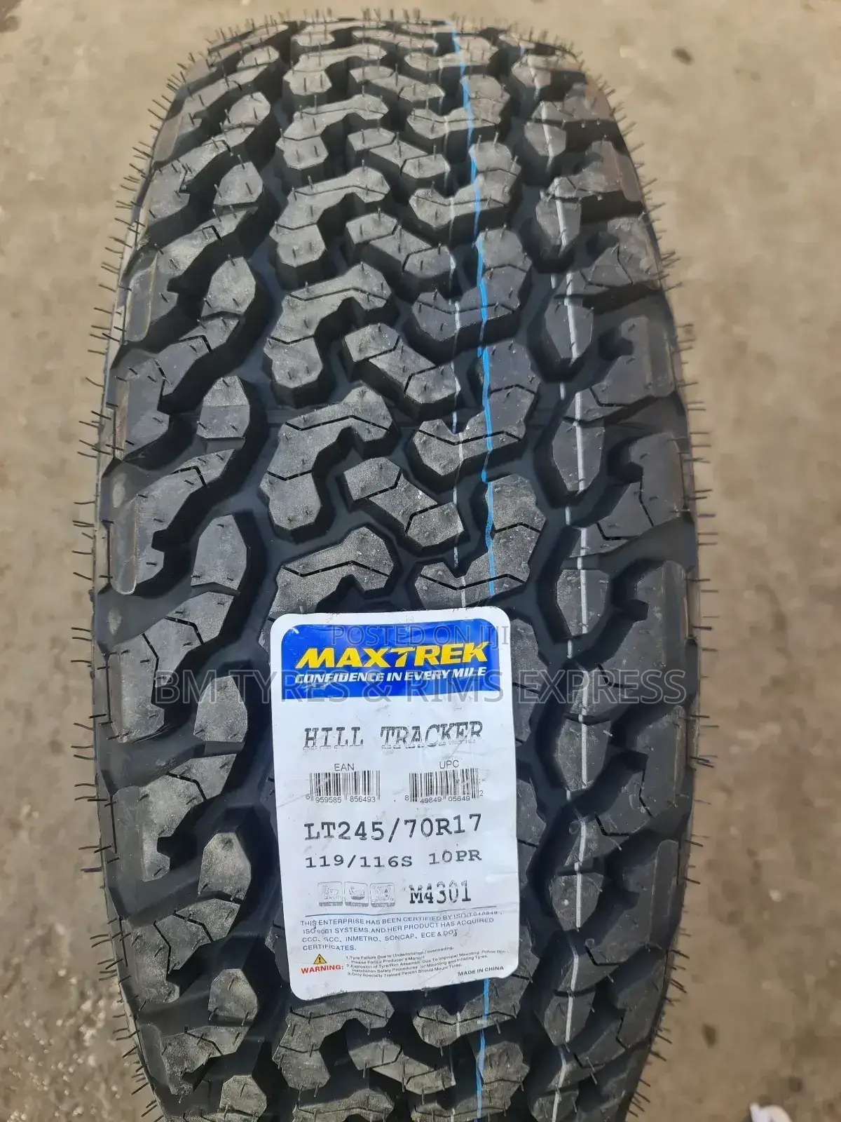245 /70 R17 Maxtrek Tyres (Hill Tracker)