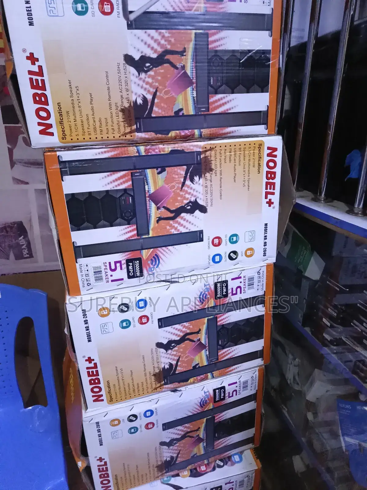 Nobel 5.1 Channel Sound System Nb 2040