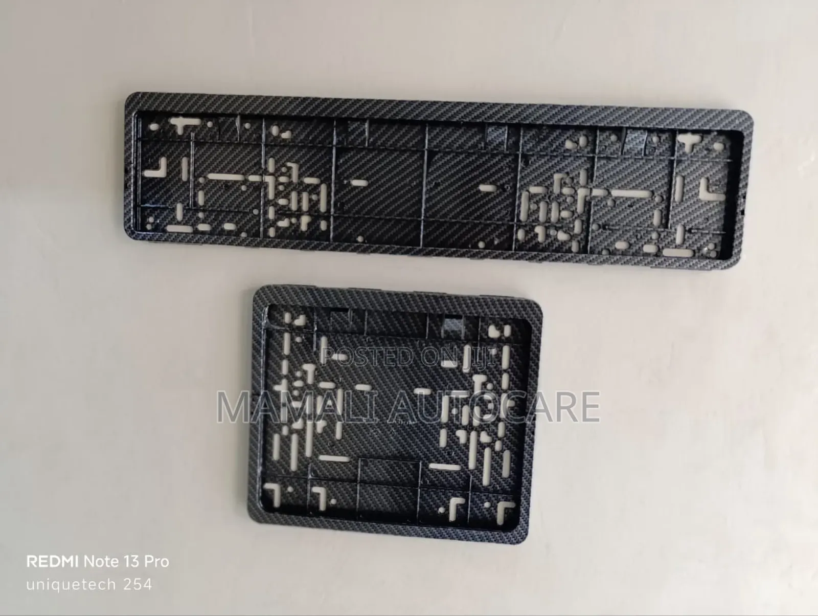 Carbon Fiber Car Number Plate Holder Universal Fit