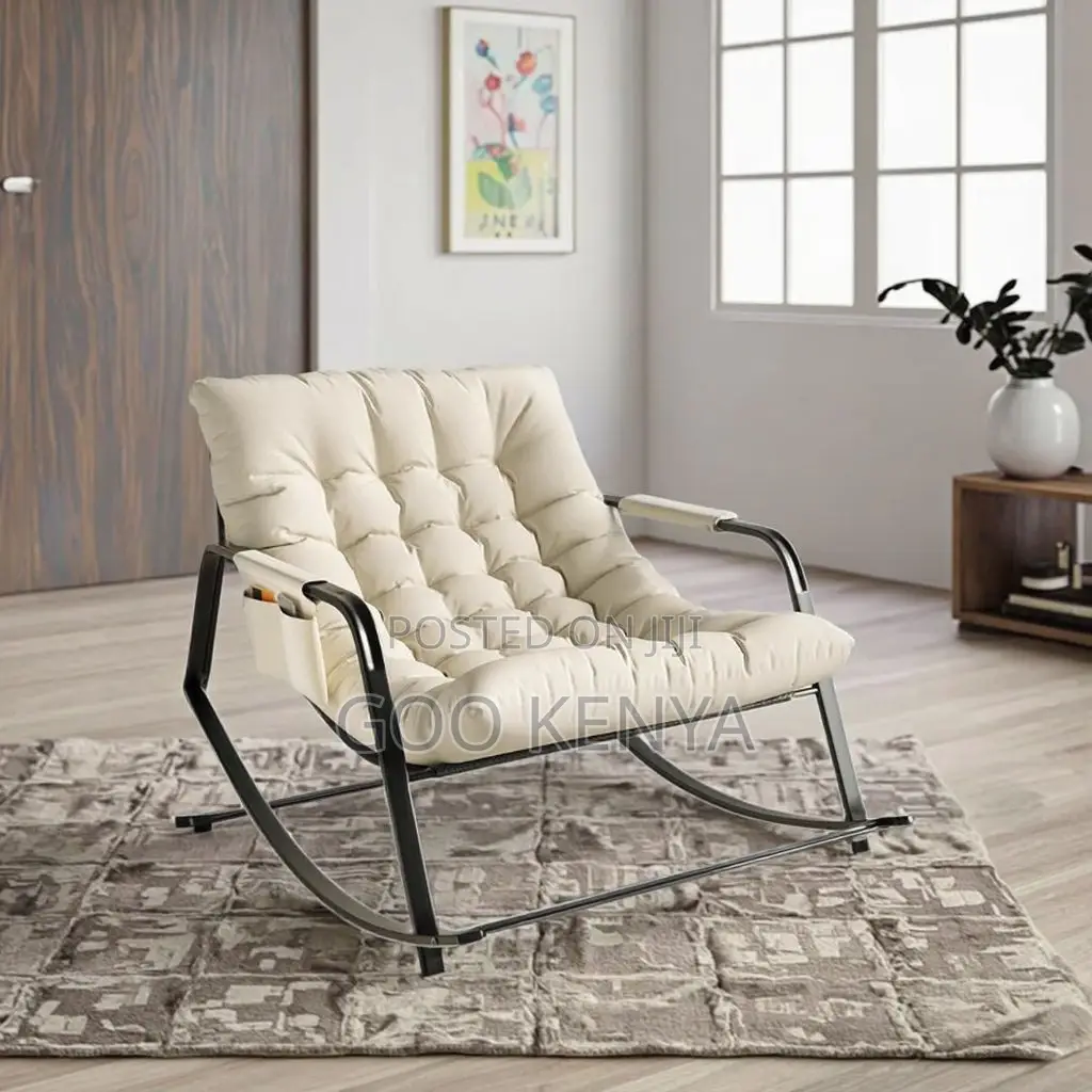 Balcony Home Chair; Relaxing Swing Rocking Chair With Cushion