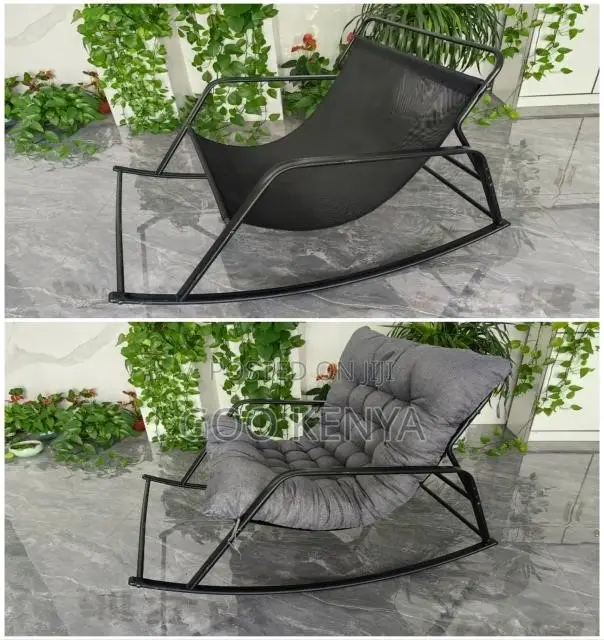 Balcony Home Chair; Relaxing Swing Rocking Chair With Cushion