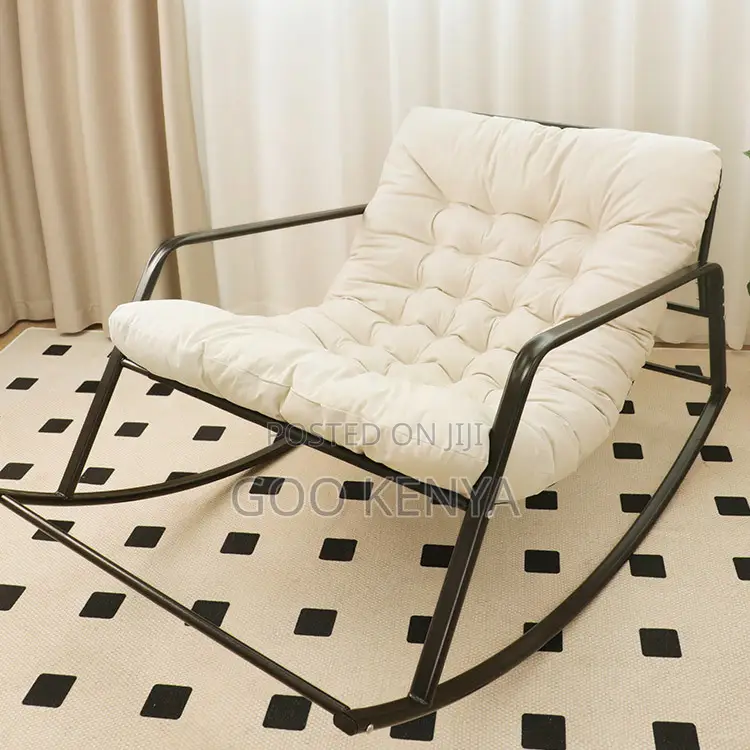 Balcony Home Chair; Relaxing Swing Rocking Chair With Cushion