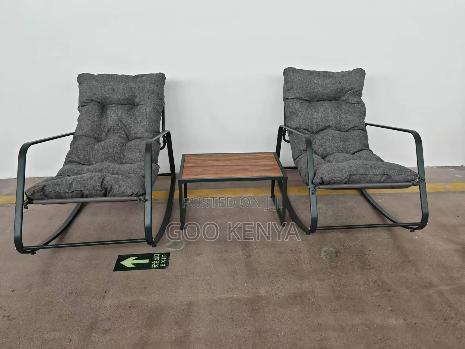 Balcony Home Chair; Relaxing Swing Rocking Chair With Cushion