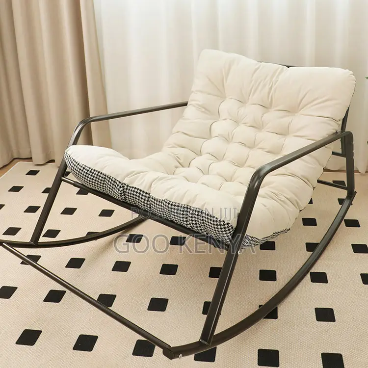 Balcony Home Chair; Relaxing Swing Rocking Chair With Cushion