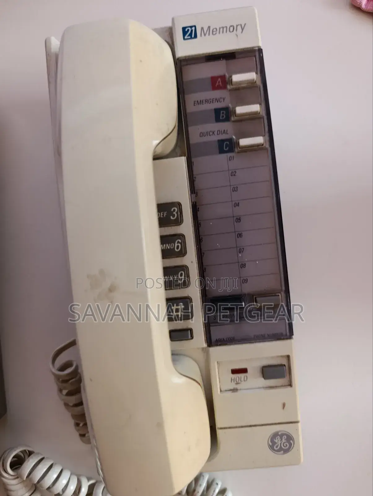 Vintage General Electric 2-90166b 21 Memory Corded Telephone