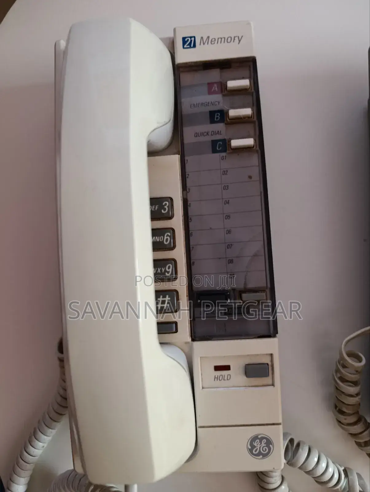 Vintage General Electric 2-90166b 21 Memory Corded Telephone