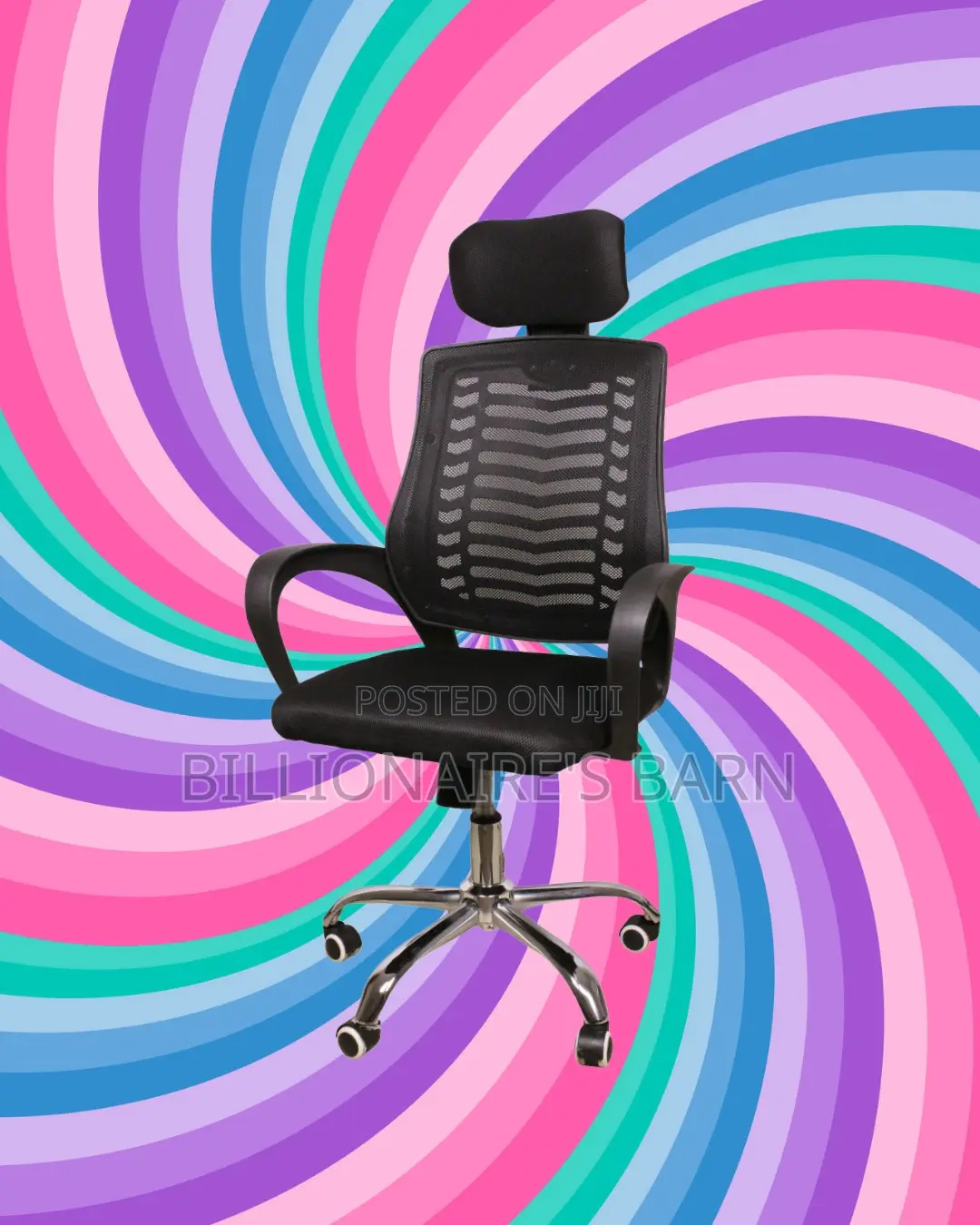 Ergonomic Secretarial Mesh Chair | Adjustable Height