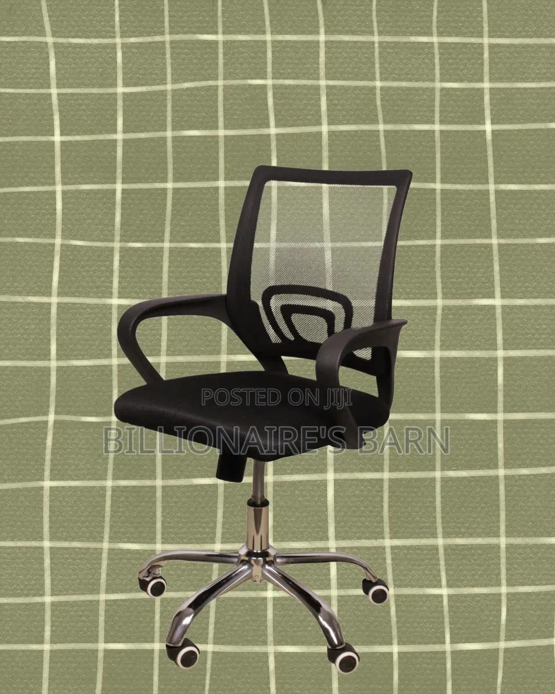 Secretarial Mesh Office Chair | Supportive Steel Frame
