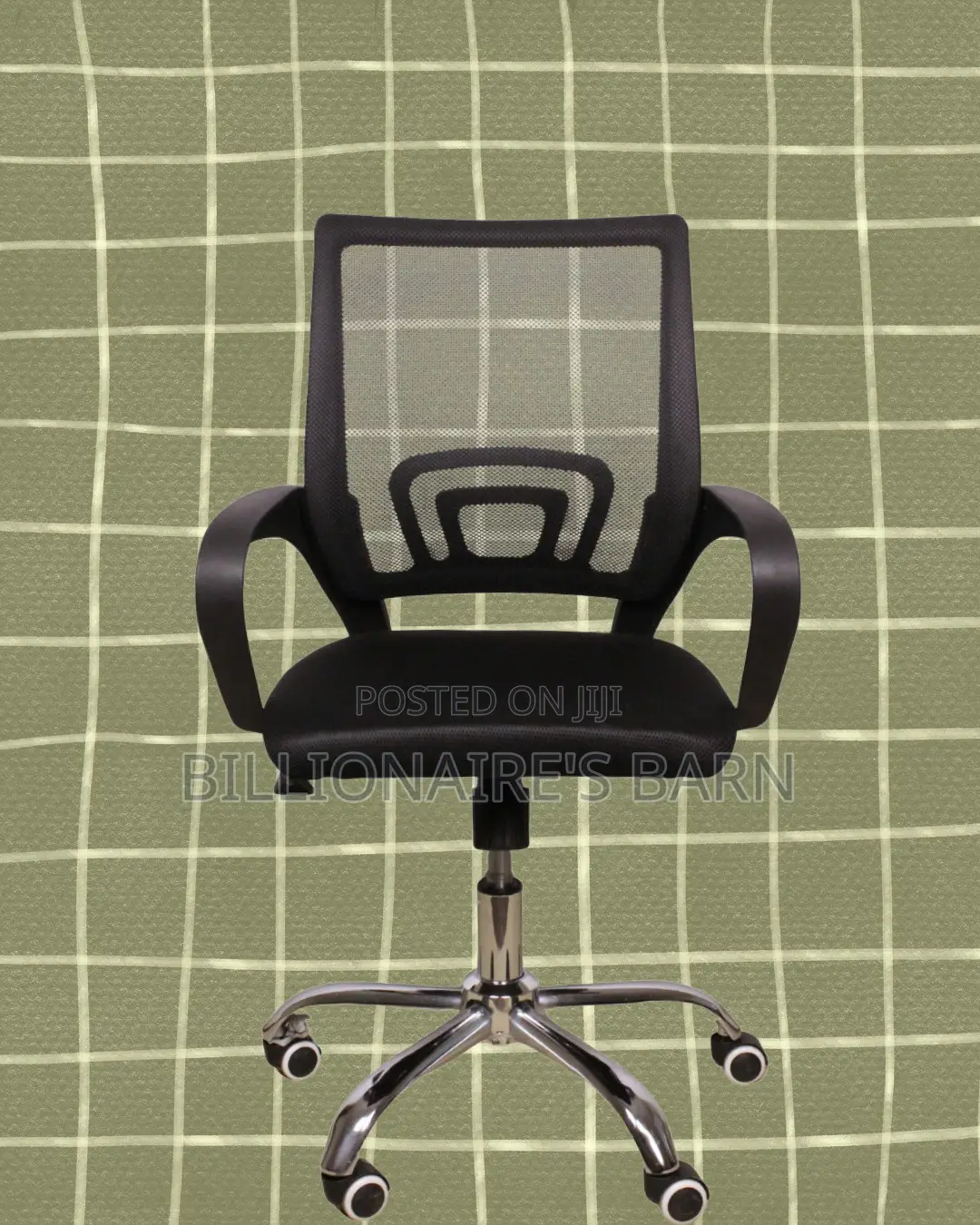 Secretarial Mesh Office Chair | Supportive Steel Frame