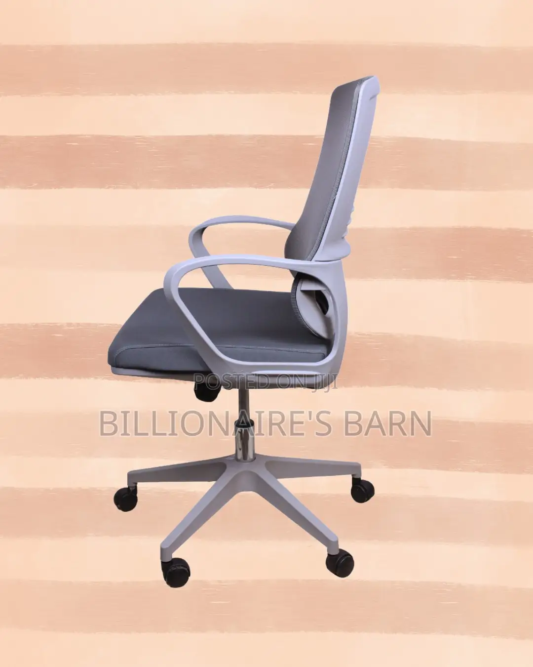 Heavy-Duty Grey Ergonomic Mesh Office Chair