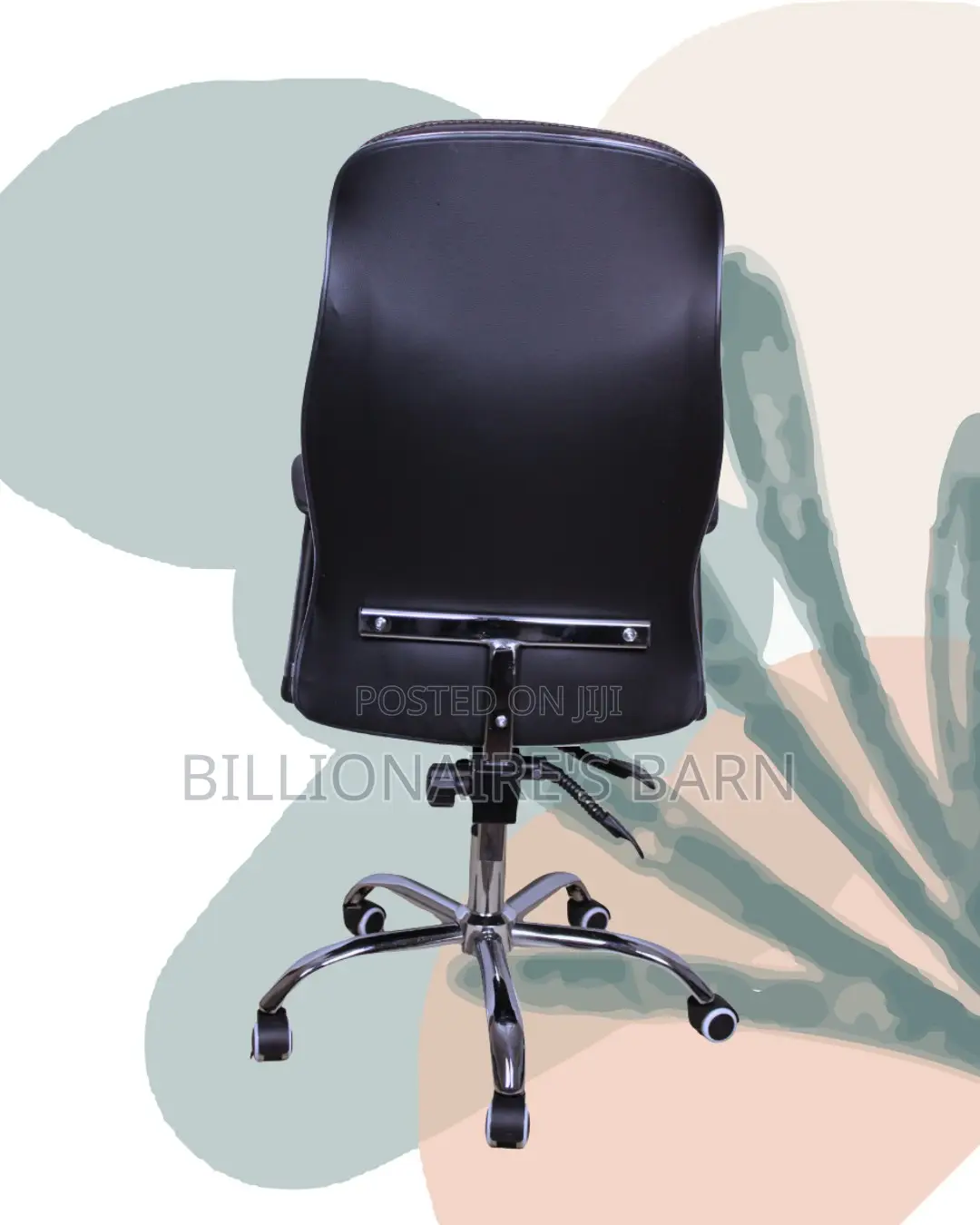 Executive Leather Office Chair | Heavy-Duty Adjustable Height
