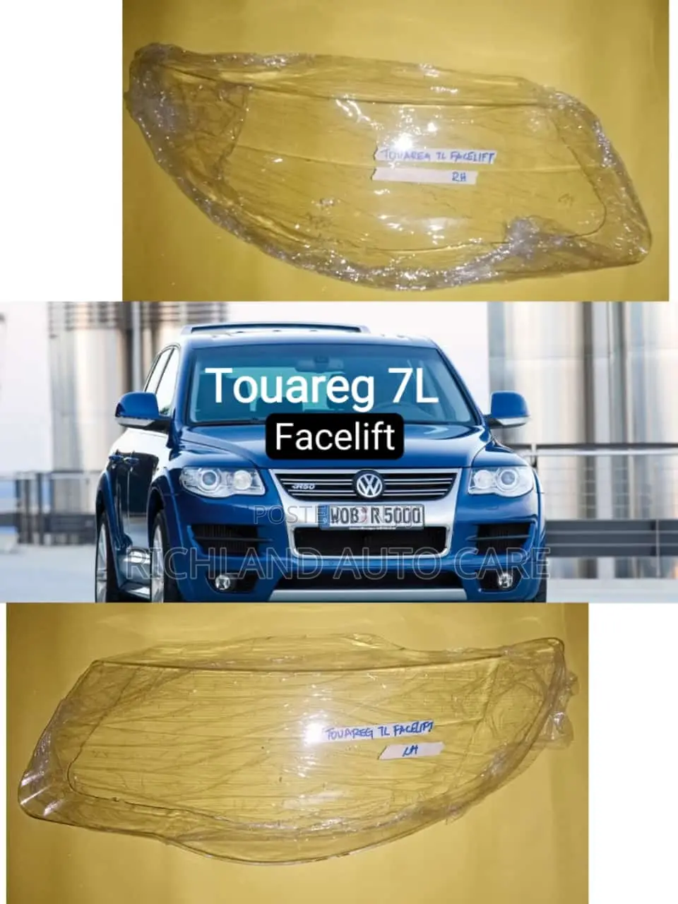 Volkswagen Amarok Beetle Tiguan Polo Passat Touareg Golf Headlamp Lens