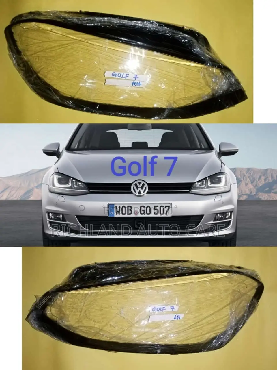 Volkswagen Amarok Beetle Tiguan Polo Passat Touareg Golf Headlamp Lens