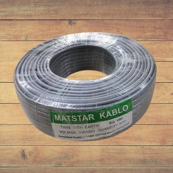 Mat Star 3 Cores 90m Twin With Earth 1.5mm Electric Wiring Cable
