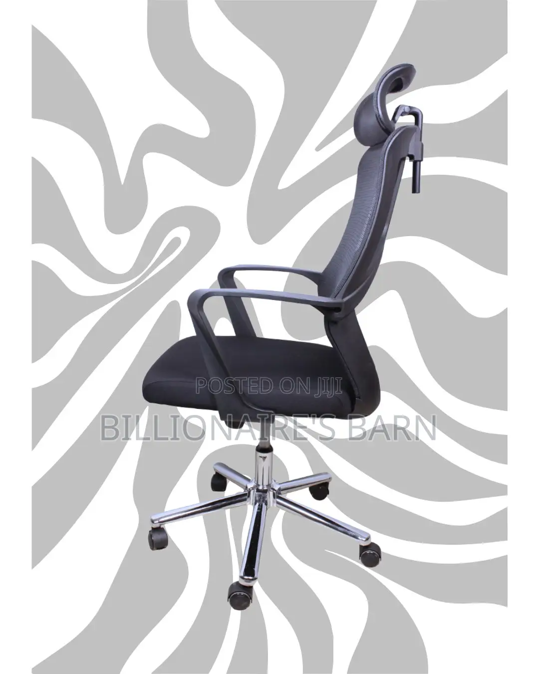 High Back Mesh Office Chair | Ergonomic Nylon Castors