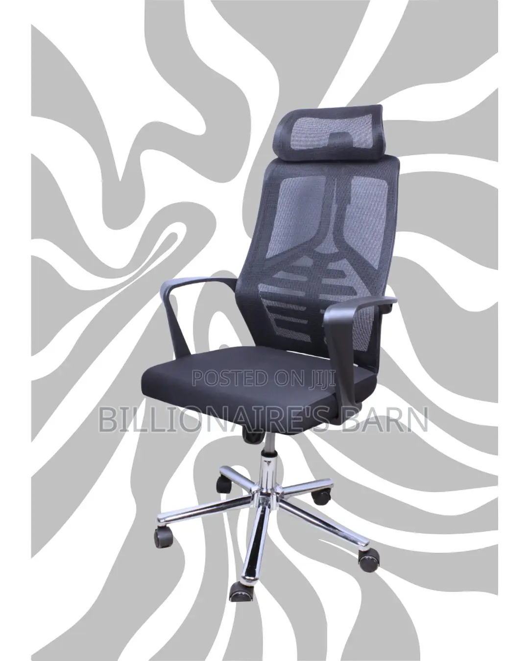 High Back Mesh Office Chair | Ergonomic Nylon Castors