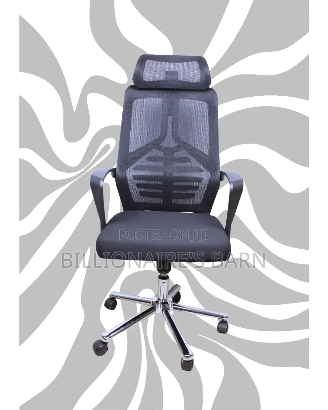 High Back Mesh Office Chair | Ergonomic Nylon Castors