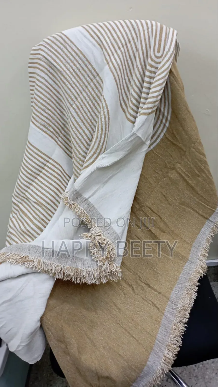 * Nordic Sofa Cover Cotton - Knitted With Tassels End*