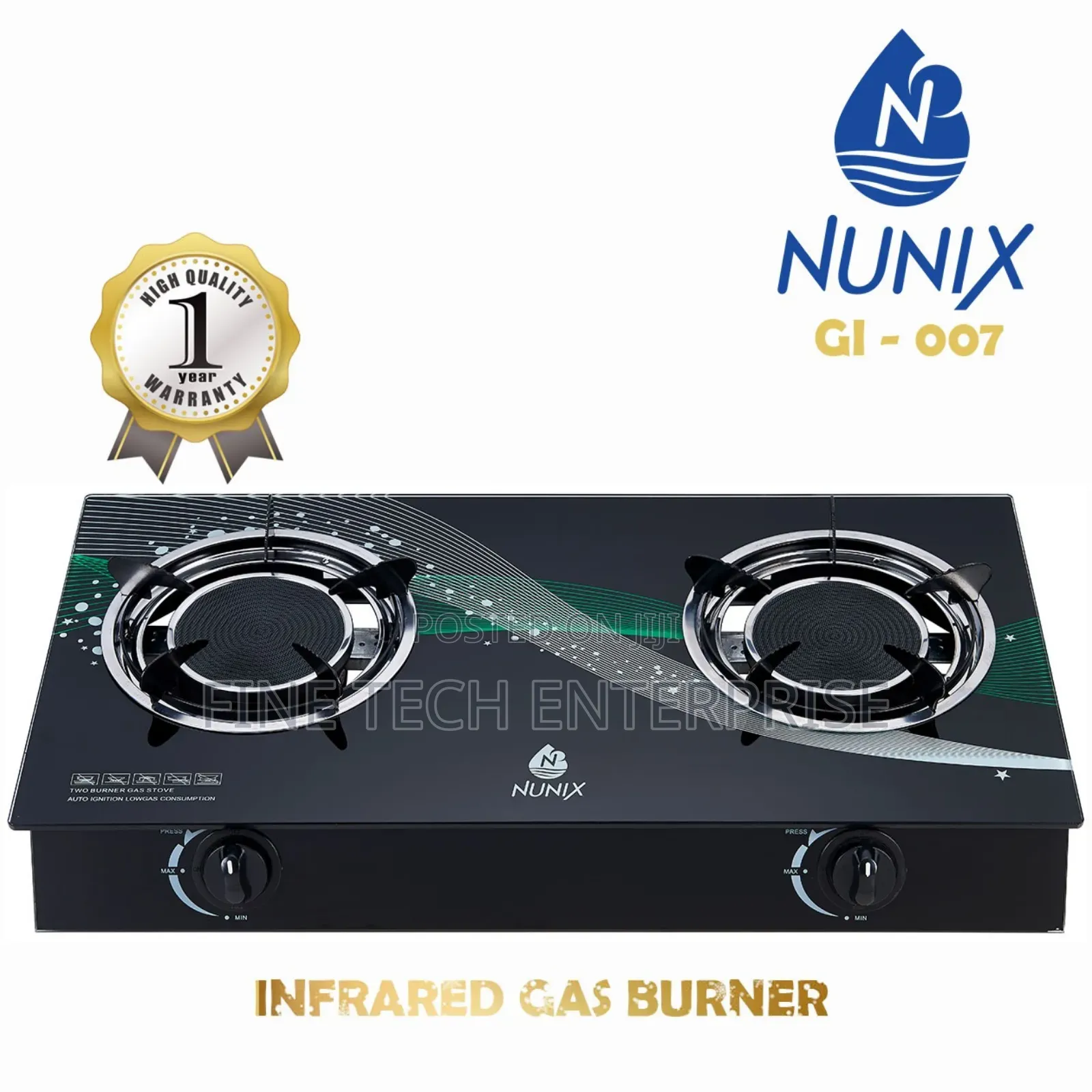 *Nunix 2burner Infrared