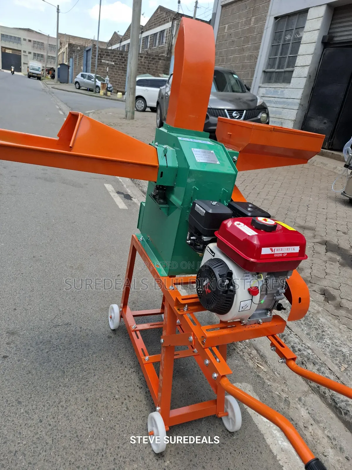 Aico Japan Chaff Cutter With a 7.5hp Petrol Engine.