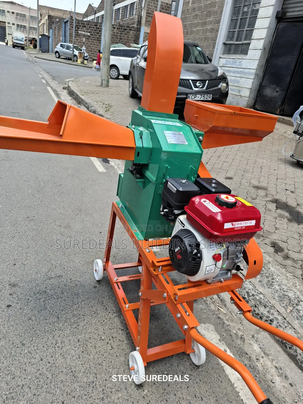 Aico Japan Chaff Cutter With a 7.5hp Petrol Engine.