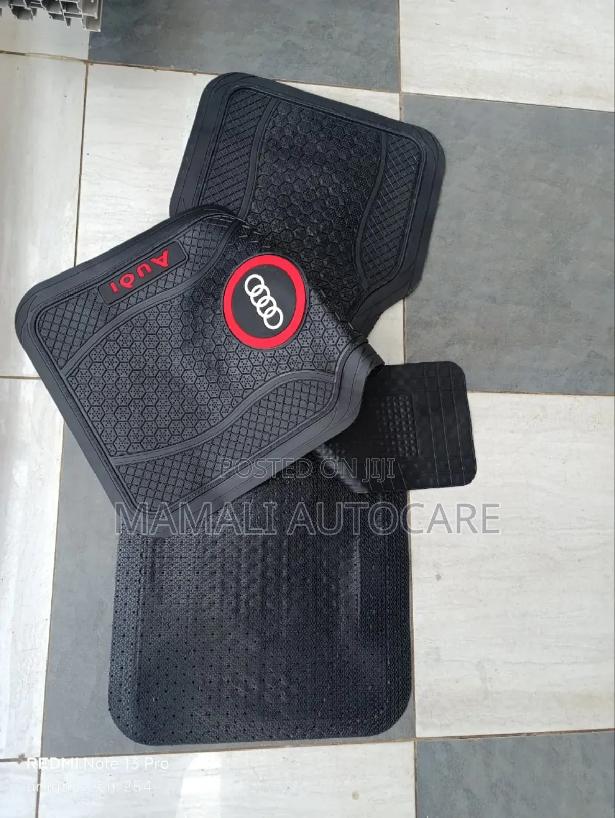 5pcs Set Audi Car Rubber Floor Mats Waterproof