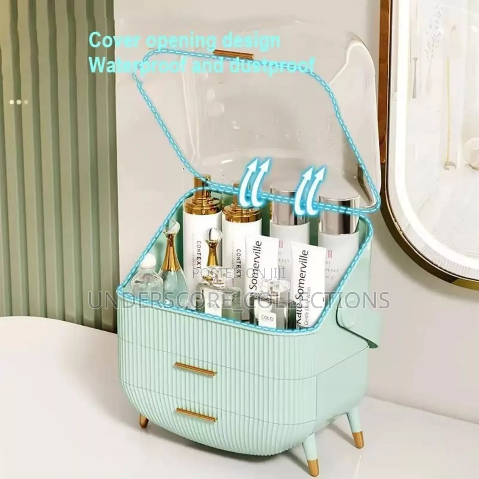 35l Oval Appearance Makeup Storage Box