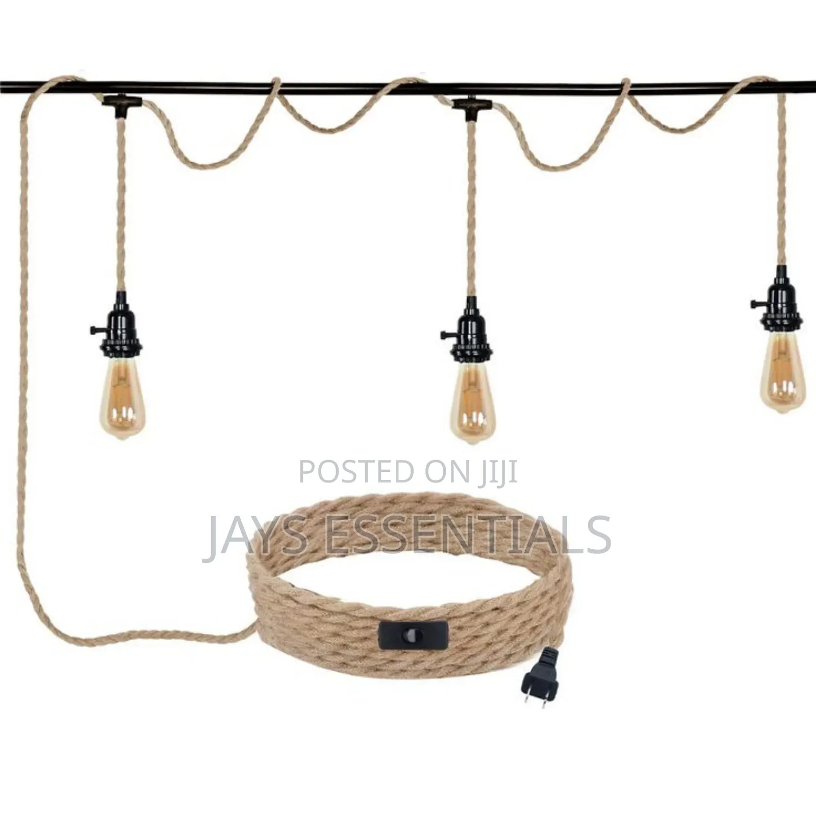 10 Metres Sisal Rope Festoon Lights