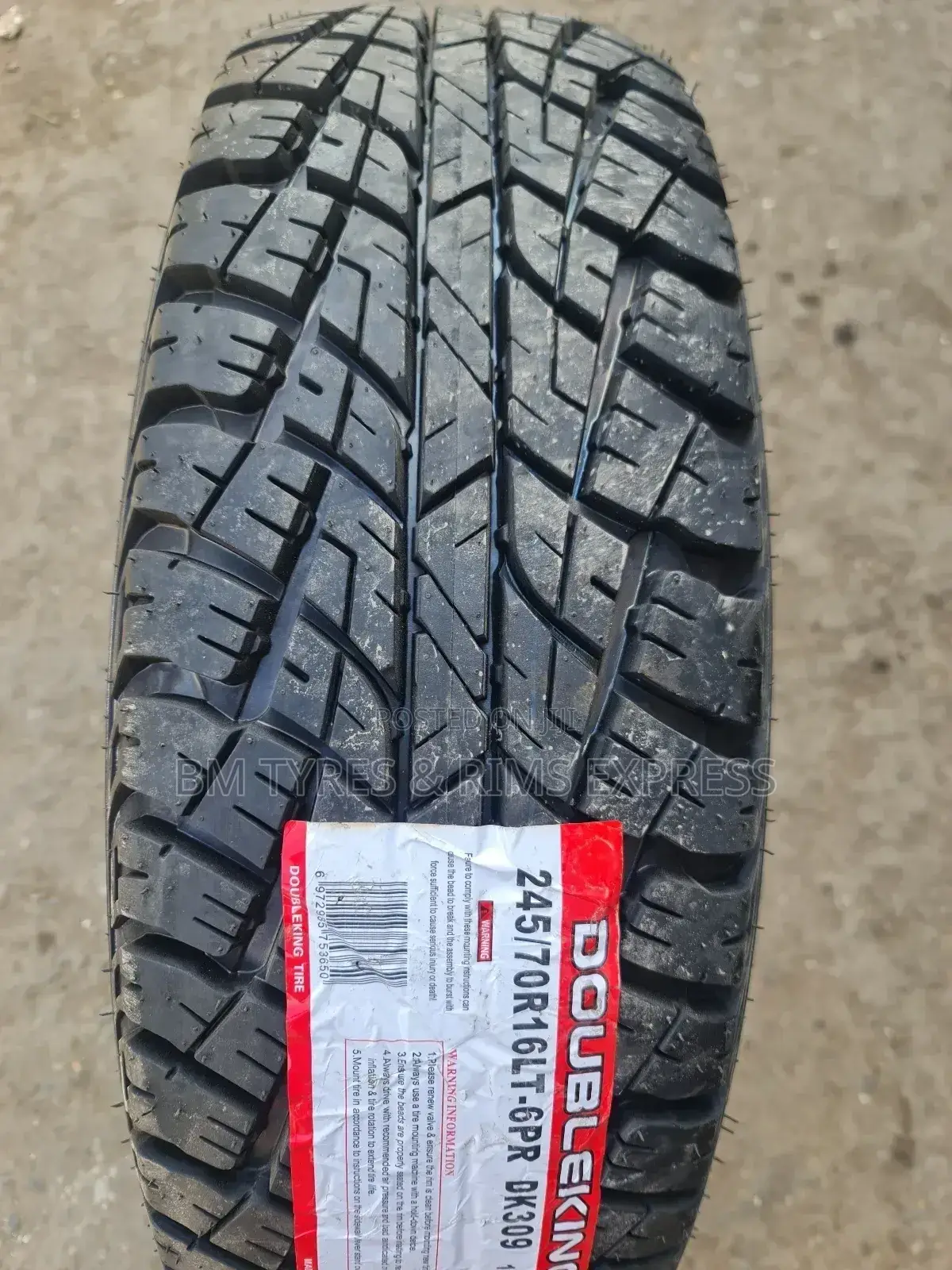 245 /70 R16 Doubleking.