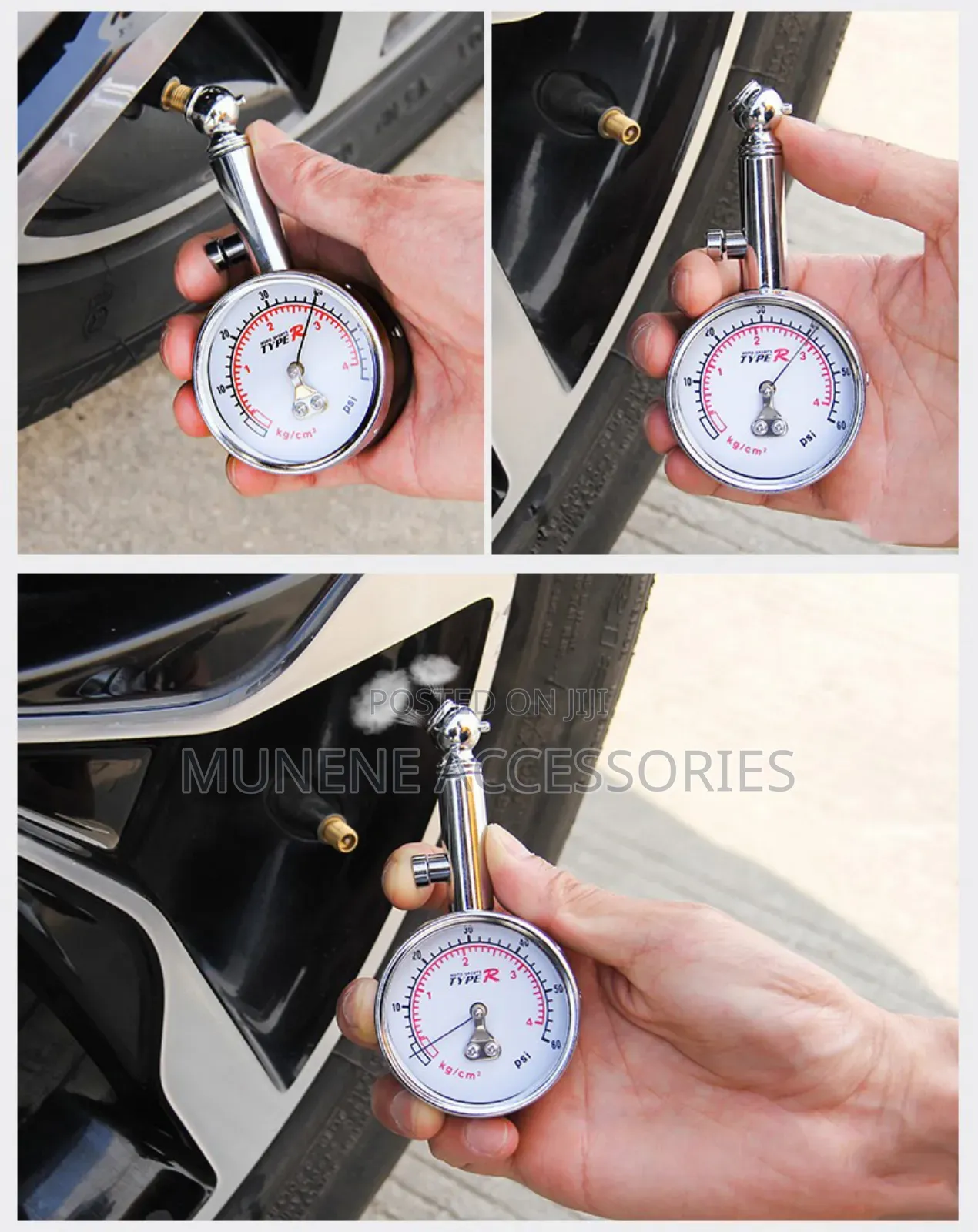 Car Tire Pressure Gauge Deflation Pointer Auto Tire Inflation