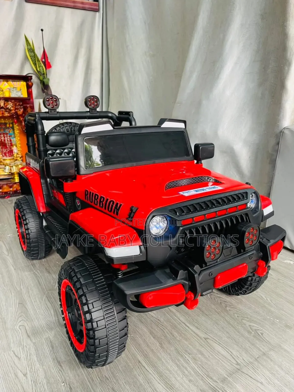 Red Kids Electric Ride-on Jeep Car 12v