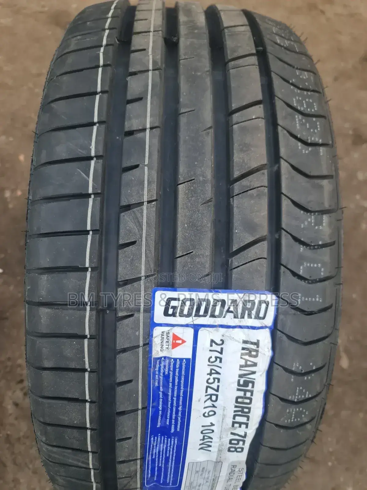 275 /45 R19 Goddard Tyres (Transforce)