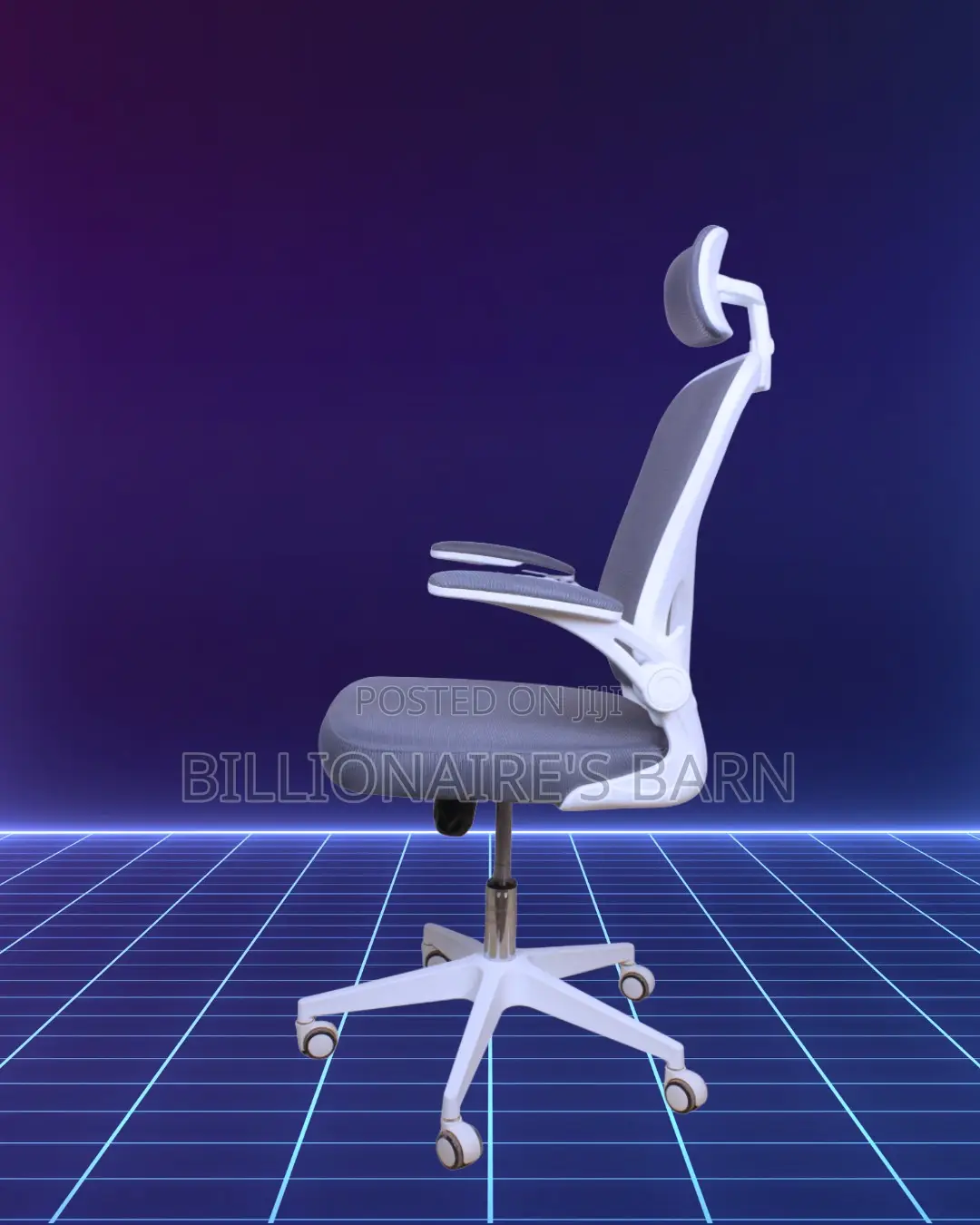 Heavy-Duty White Ergonomic Office Chair | Scratch-Resistant Finish