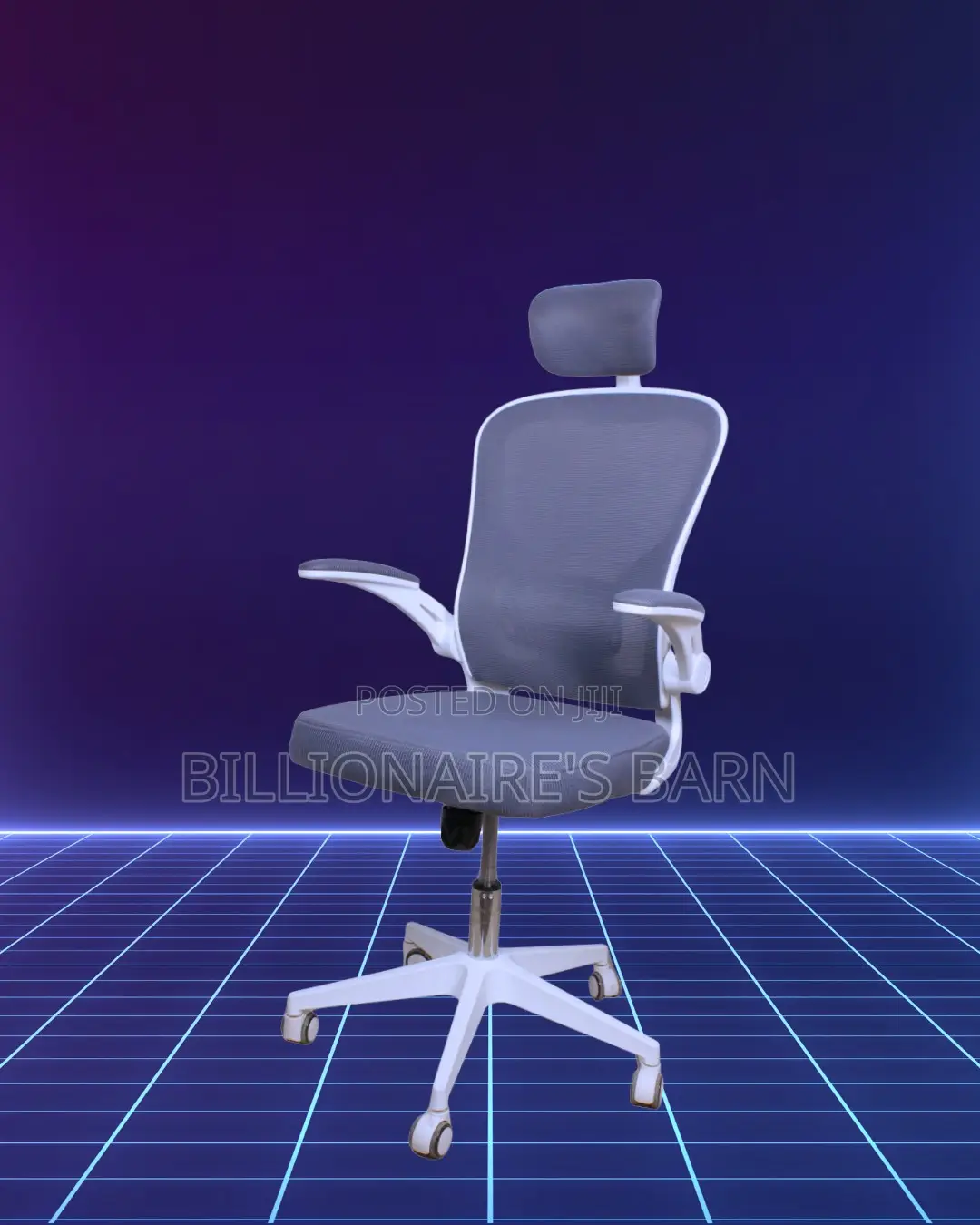 Heavy-Duty White Ergonomic Office Chair | Scratch-Resistant Finish