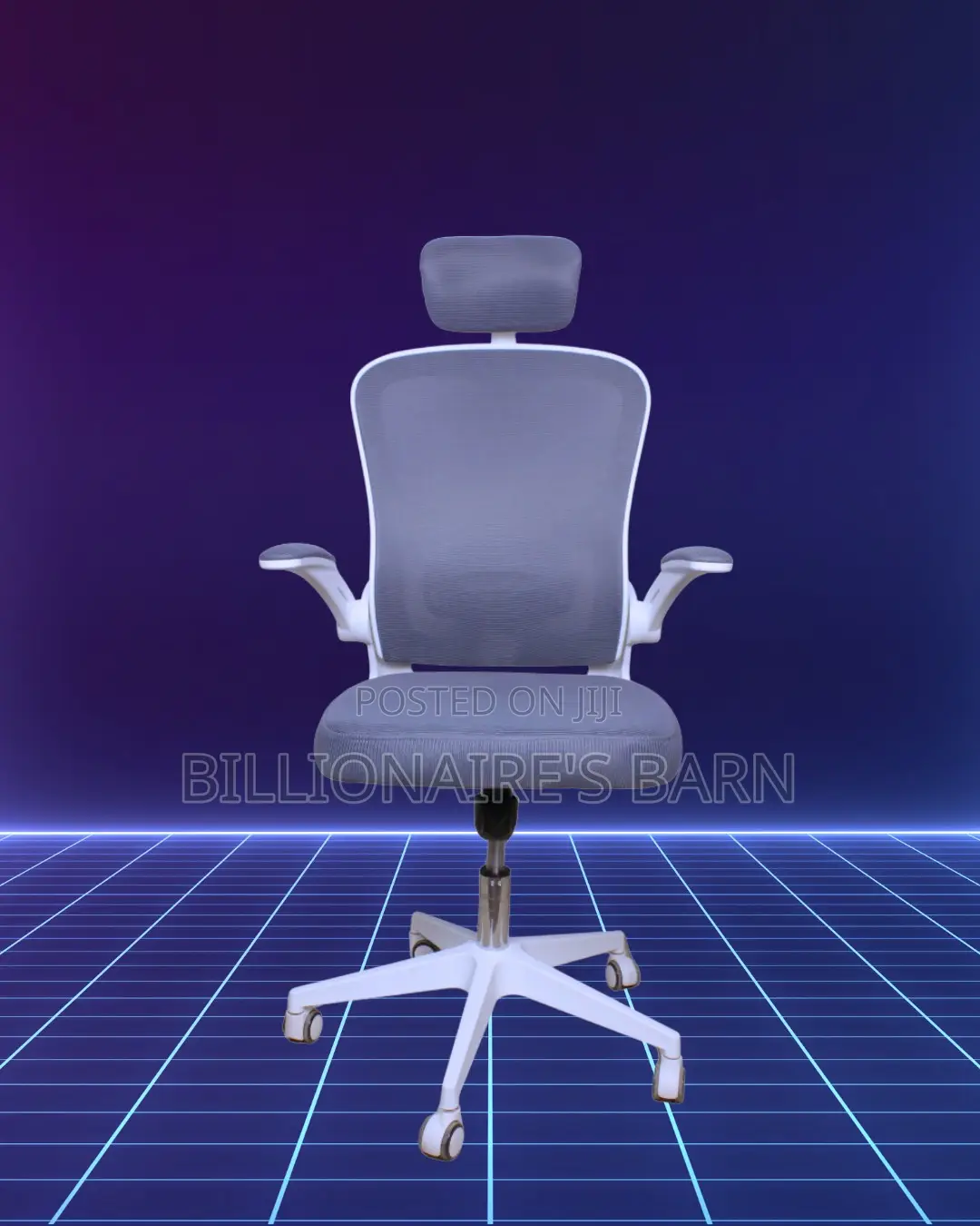 Heavy-Duty White Ergonomic Office Chair | Scratch-Resistant Finish