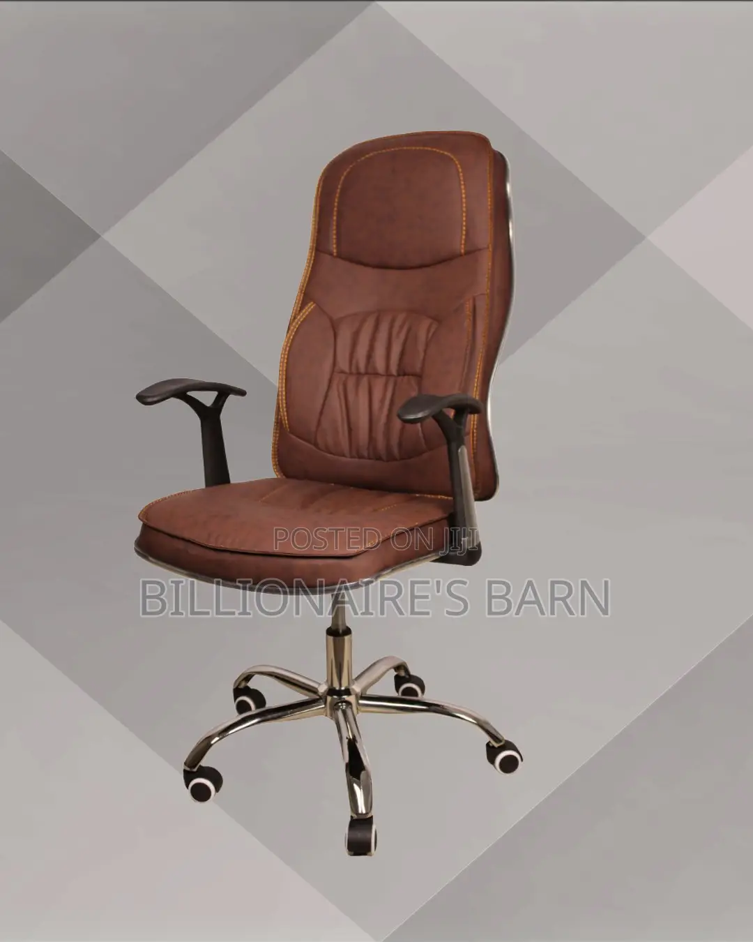 Ergonomic Executive Leather Chair | Sleek Tilt Lock Mechanism