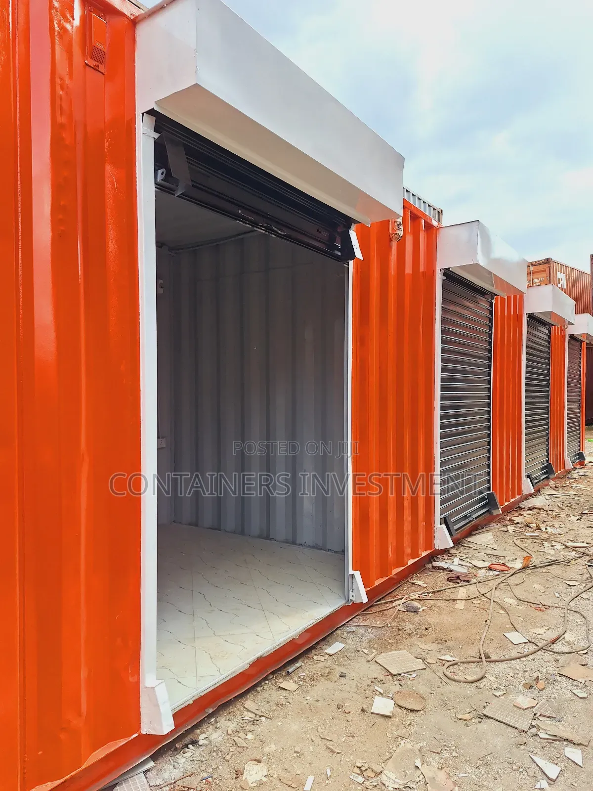 40ft Container Stalls- Orange, Grey, White- Perfect Color for Stalls.