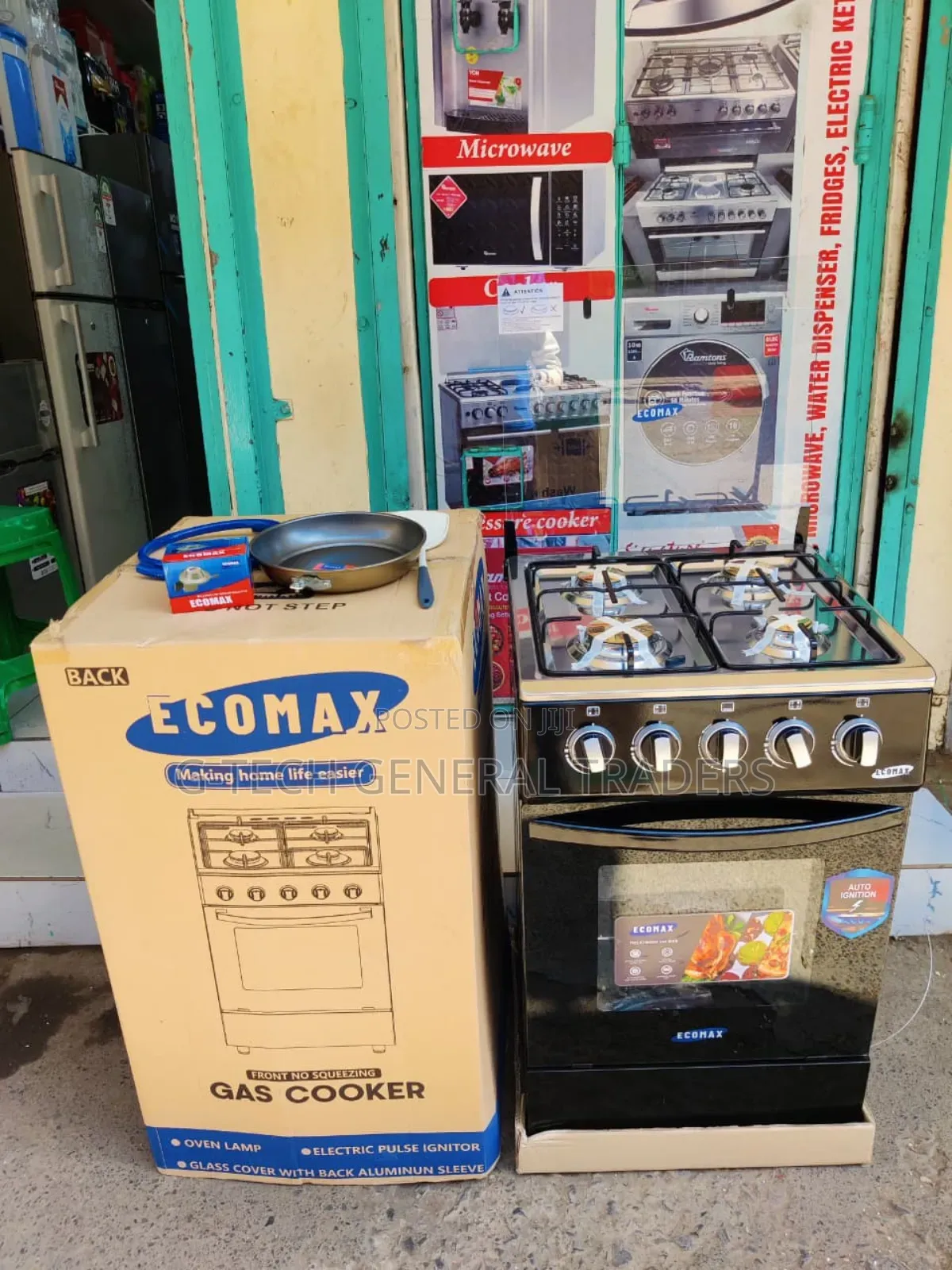 Ecomax 4gas Burner 50*55 Standing Cooker