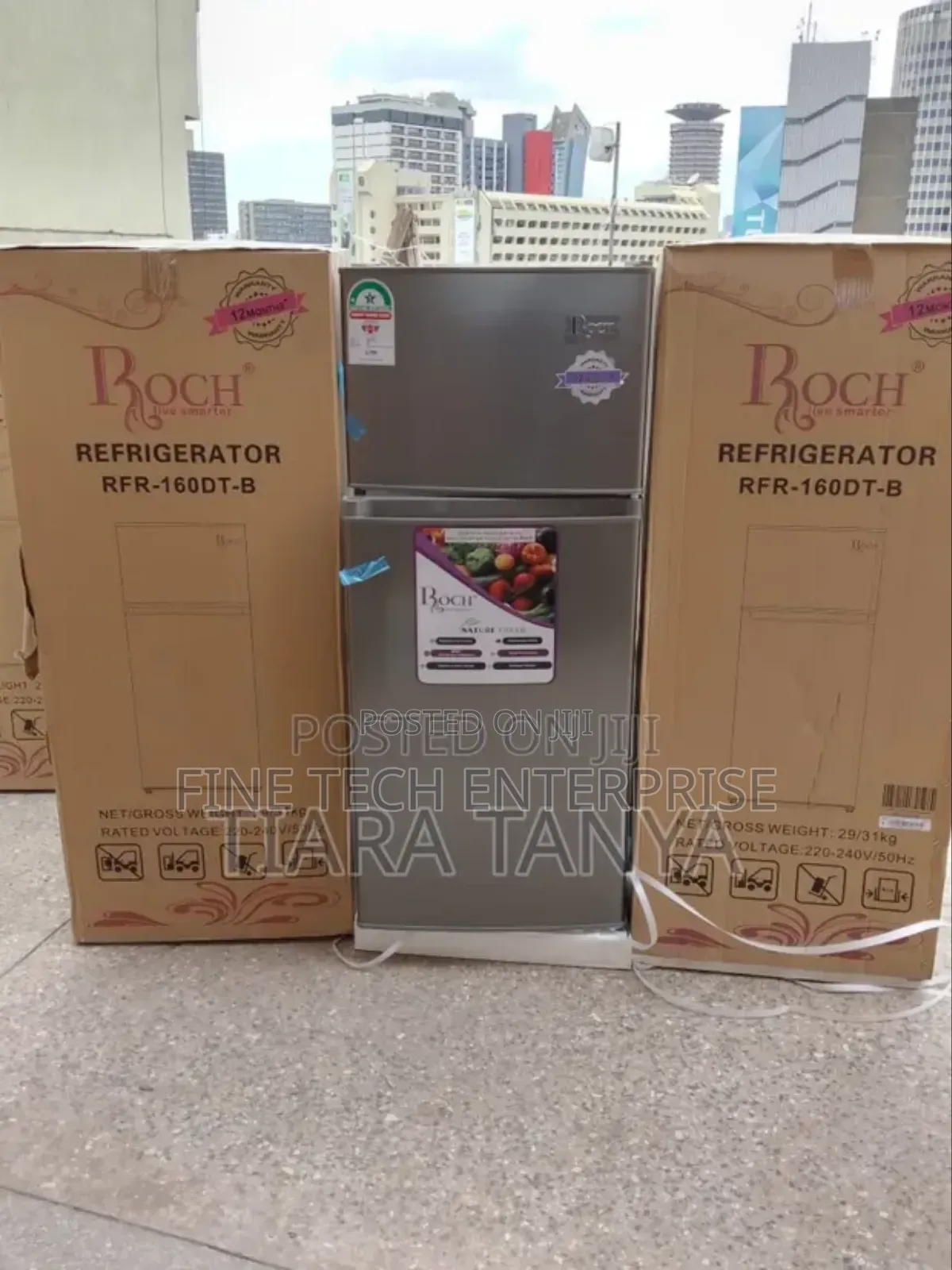 Roch Refrigerator Rfr-160-dt-b Double Door (125 Litres ) -