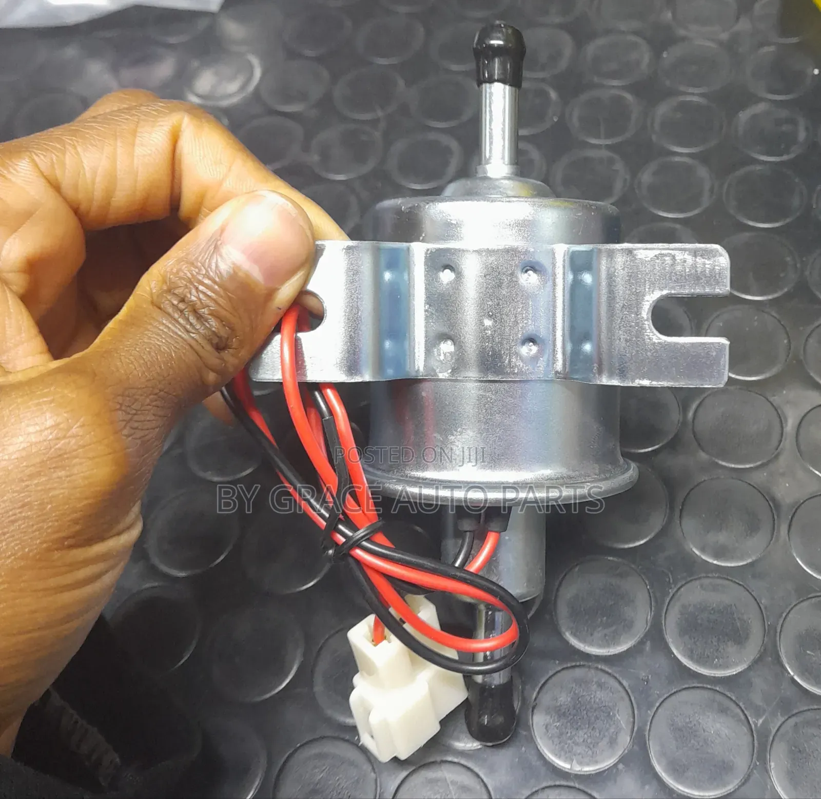 External Fuel Pump With Inlet and Outlet.